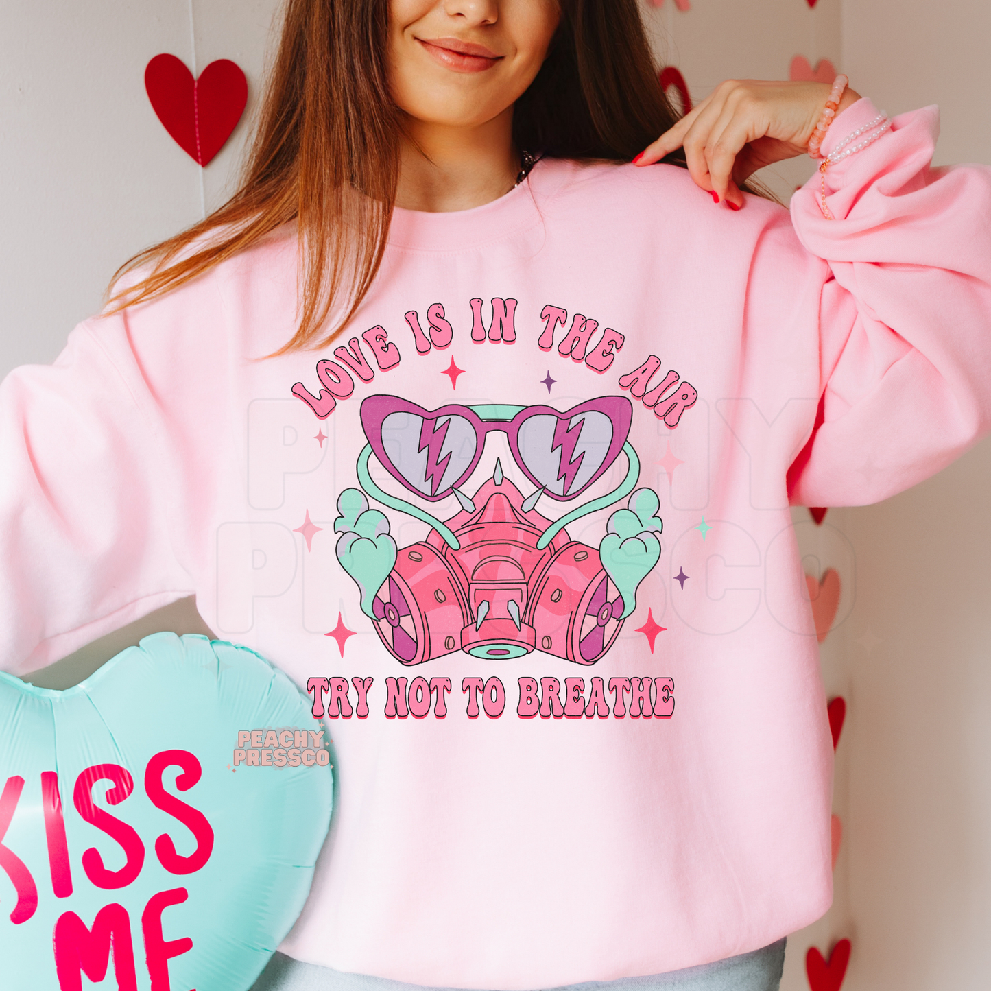 Love Is In The Air, Try Not To Breathe Funny Anti-Valentine's Day Apparel