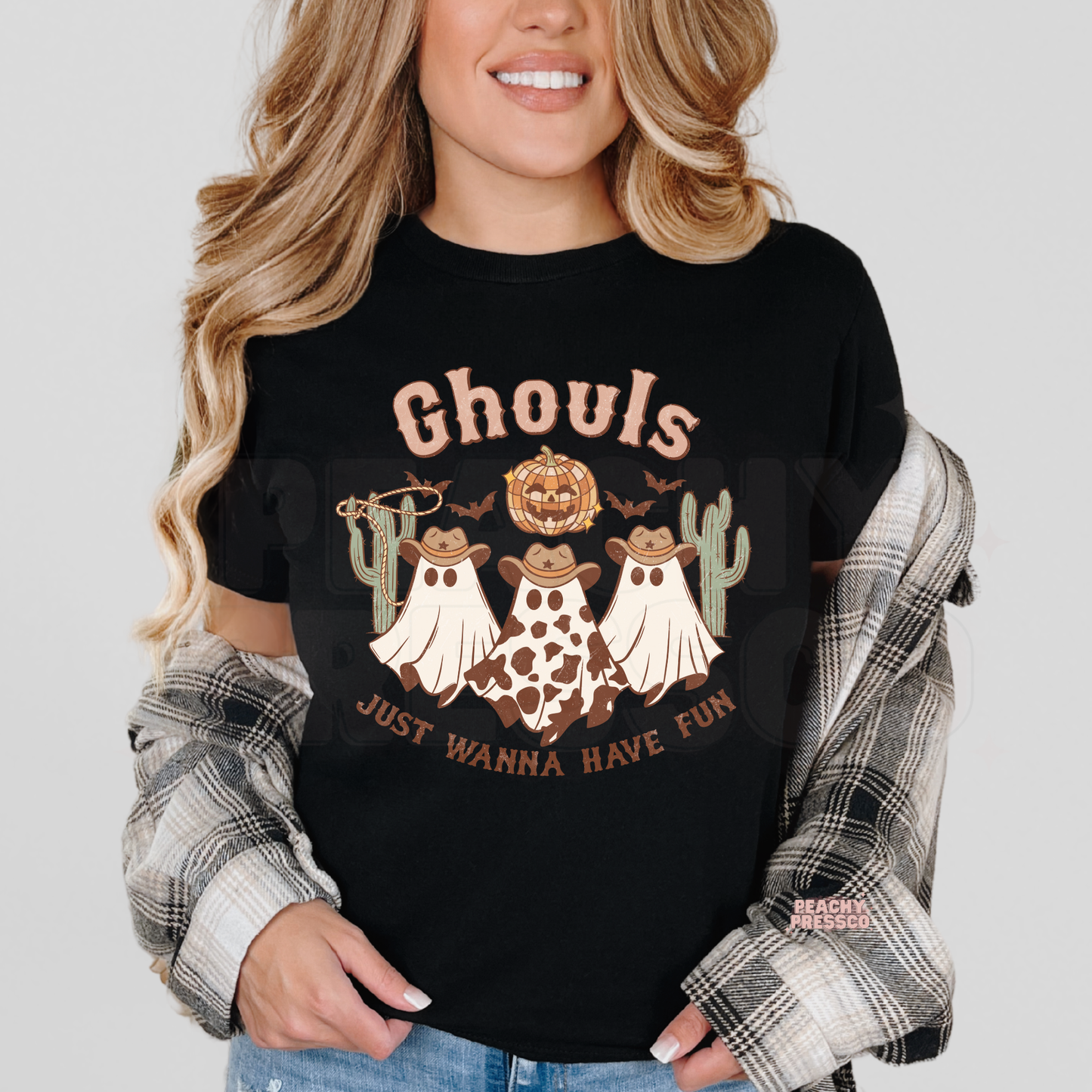 Ghouls Just Wanna Have Fun Western Halloween Shirt – Cowgirl Ghost Sweatshirt – Country Apparel