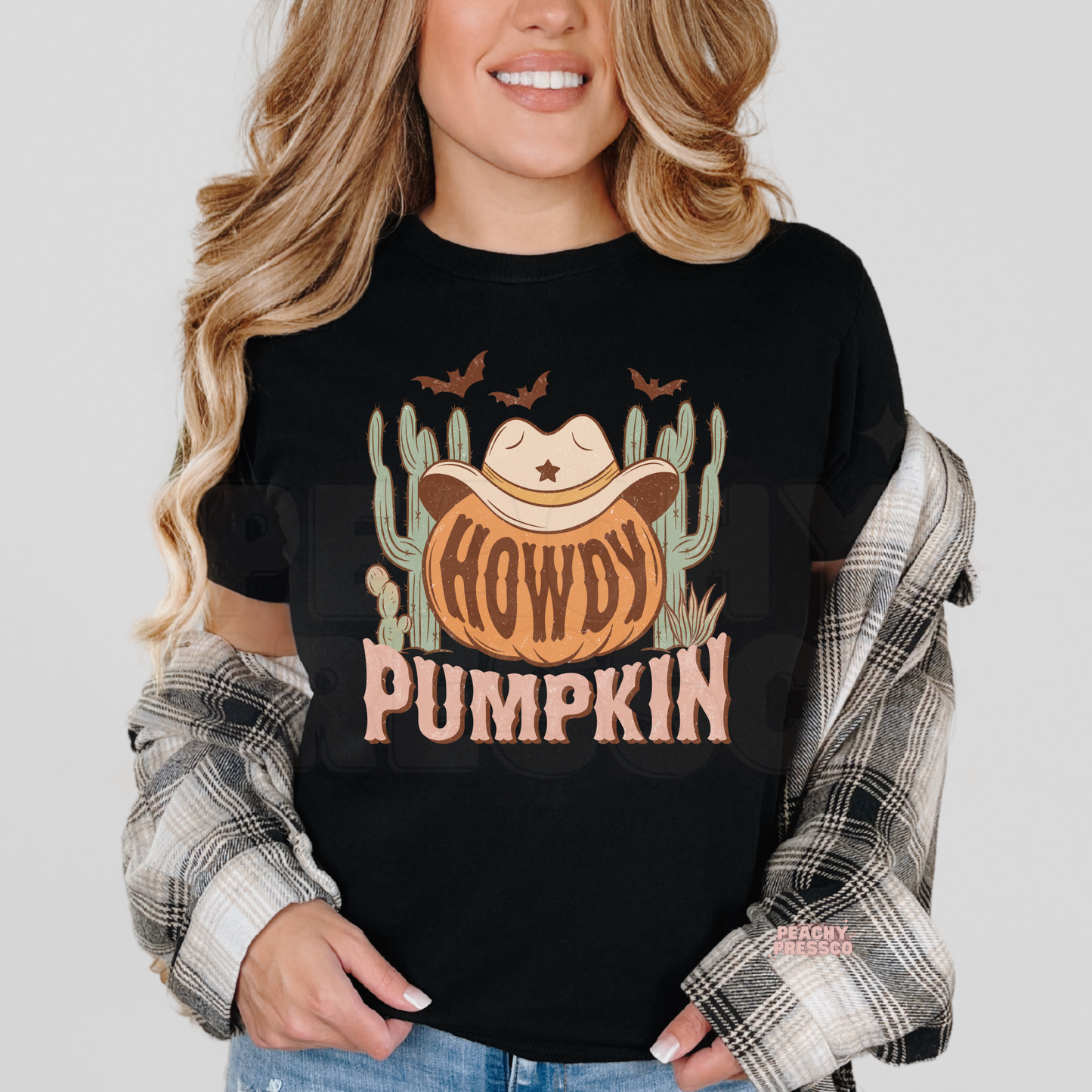 Howdy Pumpkin Western Halloween Shirt – Cowboy Hat Pumpkin, Country Apparel