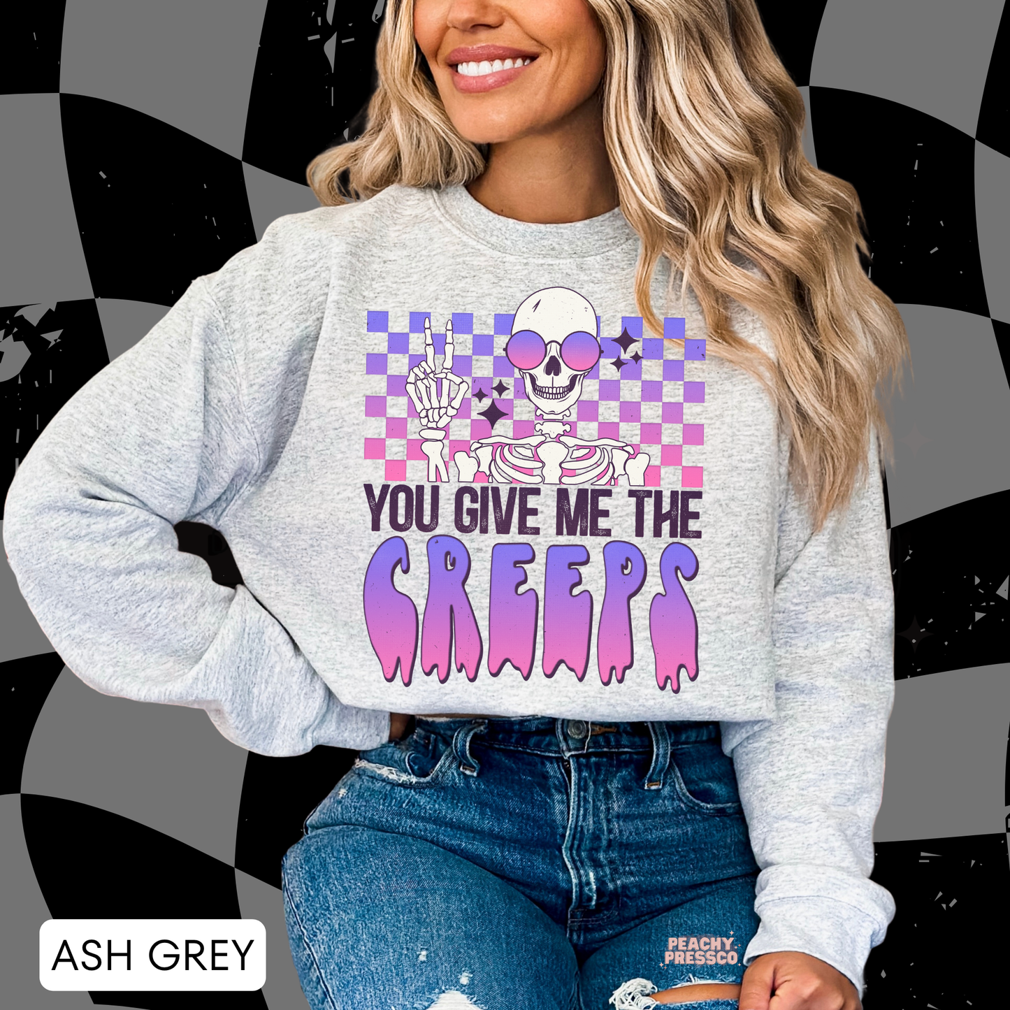 You Give Me The Creeps Shirt | Playful Skeleton, Halloween Apparel