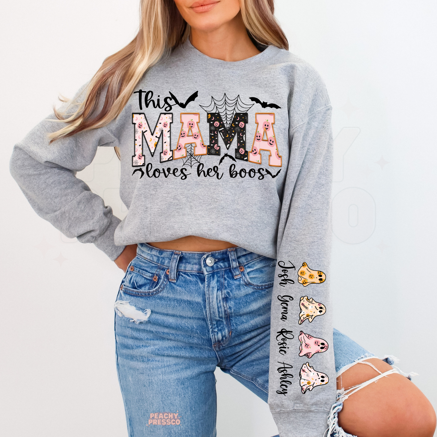 This Mama Loves Her Boos Halloween Shirt | Cute Personalized Apparel