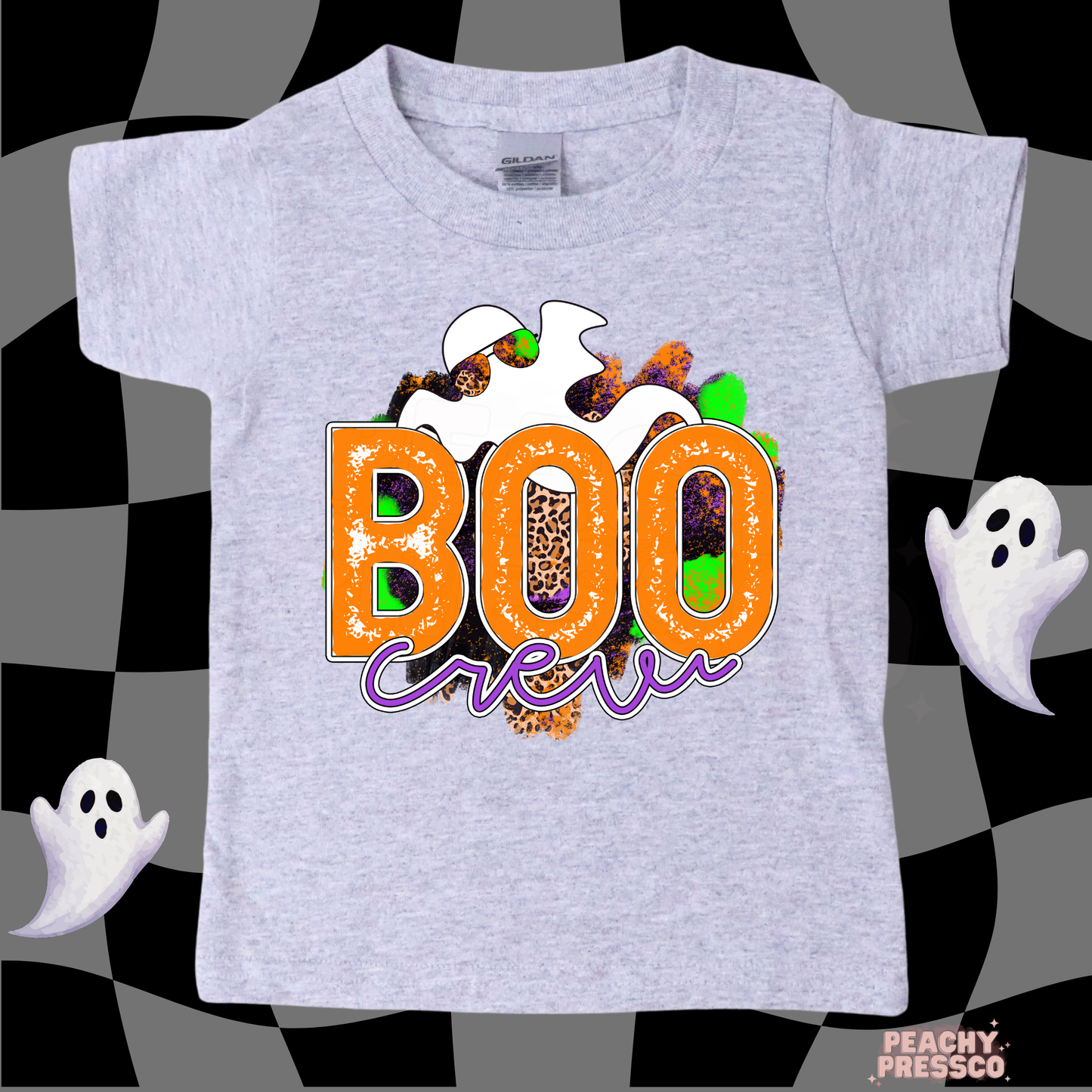 Boo Crew Halloween Shirt – Fun Ghost Spooky Vibes, Kids Apparel