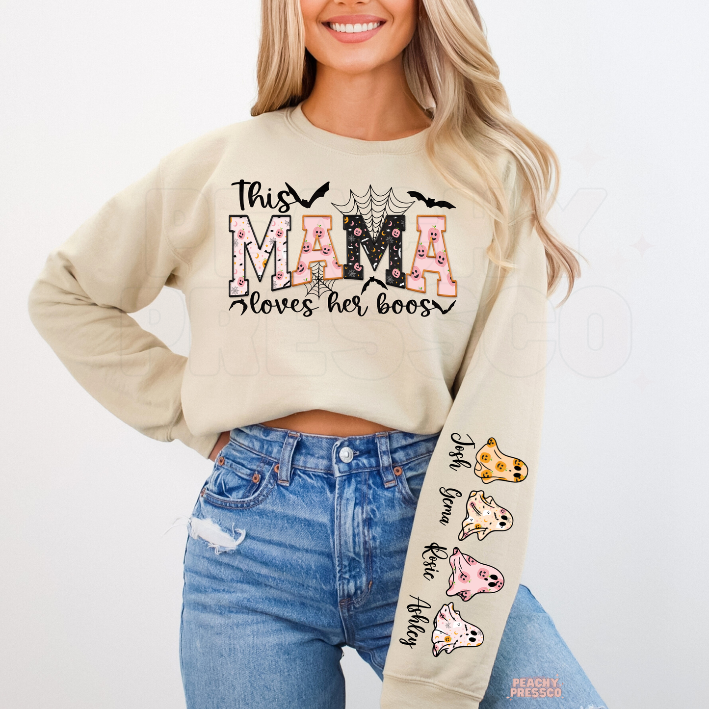 This Mama Loves Her Boos Halloween Shirt | Cute Personalized Apparel