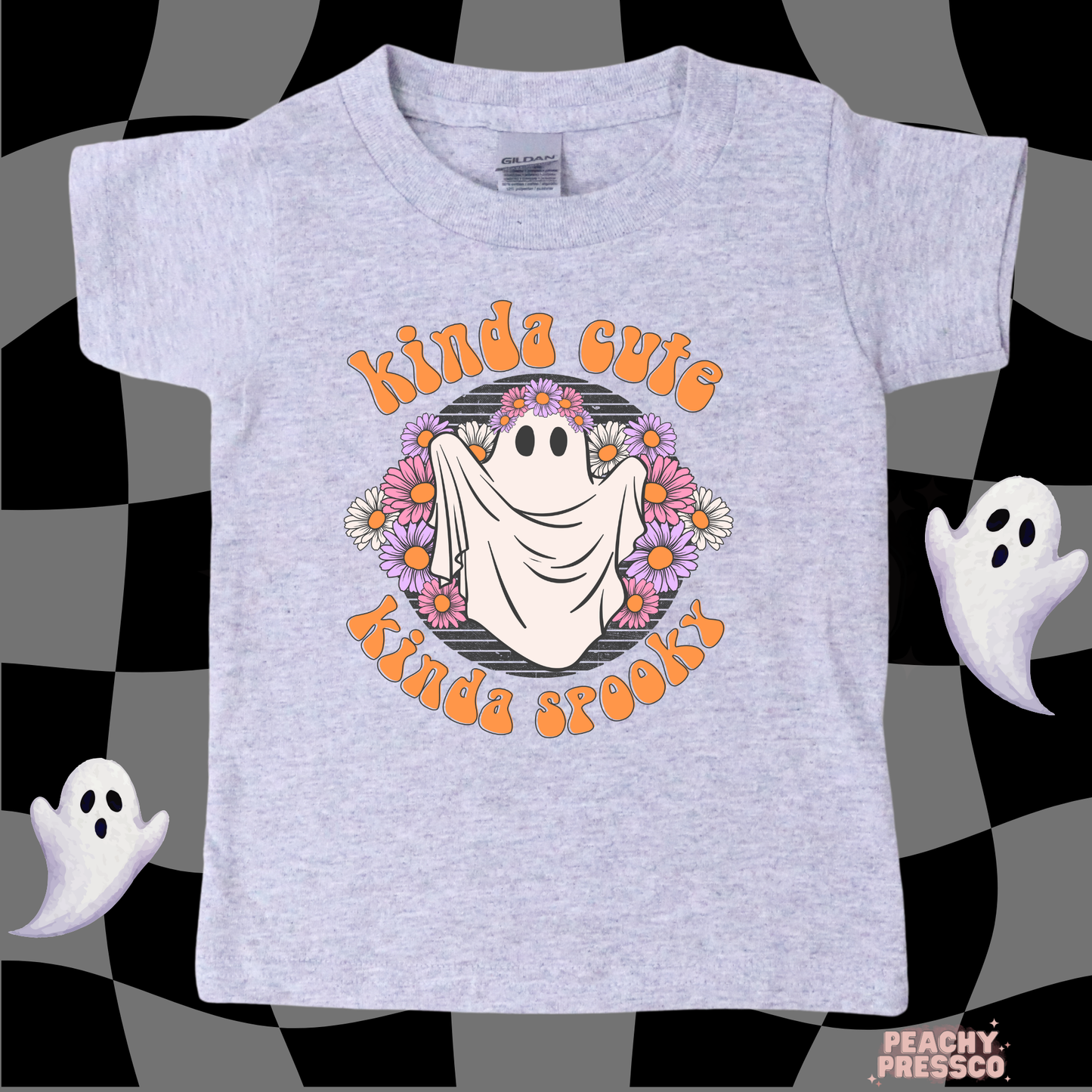 Kinda Cute Kinda Spooky Ghost Tee | Fun Halloween, Kids Apparel