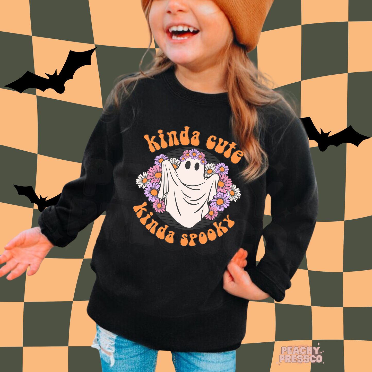 Kinda Cute Kinda Spooky Ghost Tee | Fun Halloween, Kids Apparel