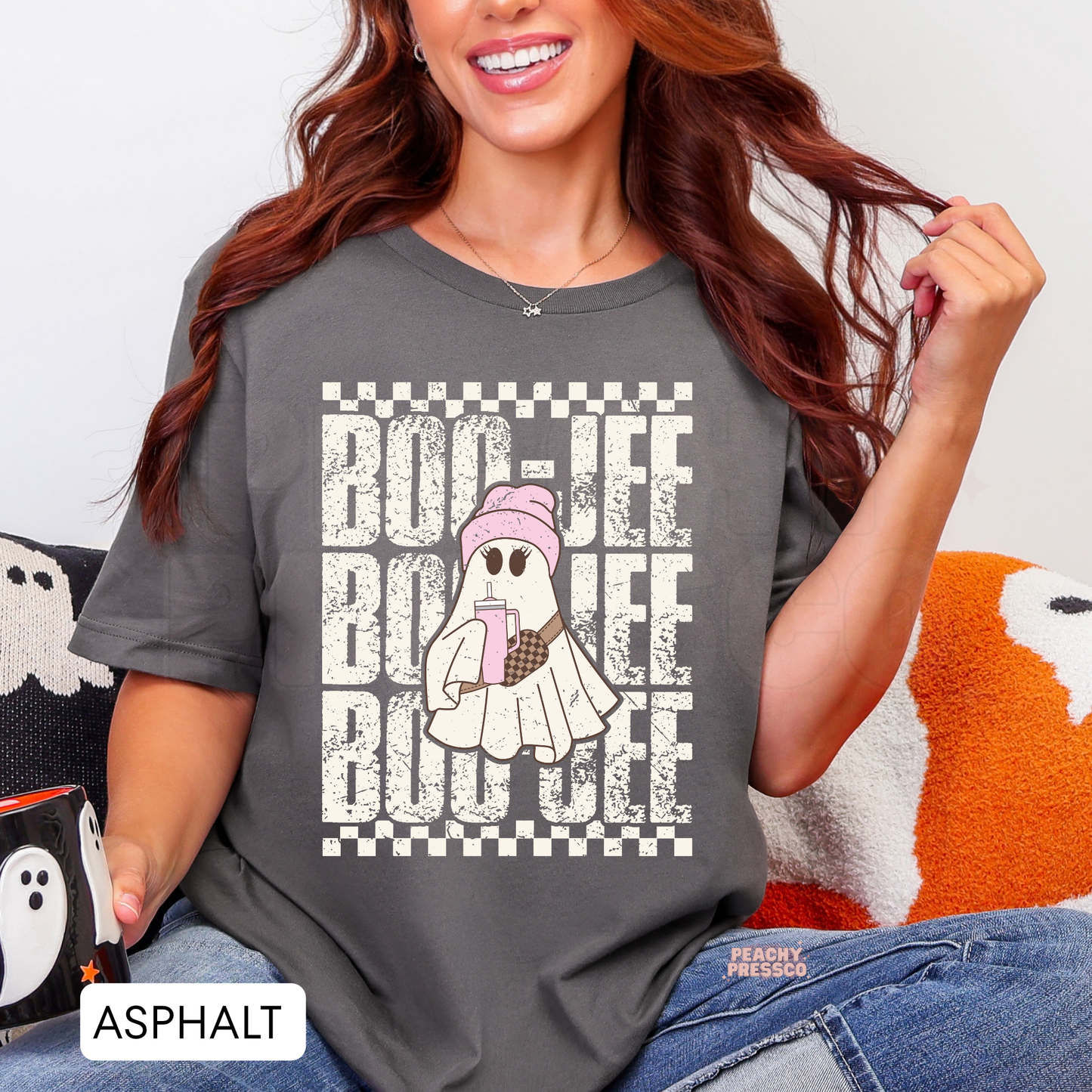 Boo Jee Coffee Ghost Halloween Shirt – Cute Spooky Season Vibes Apparel