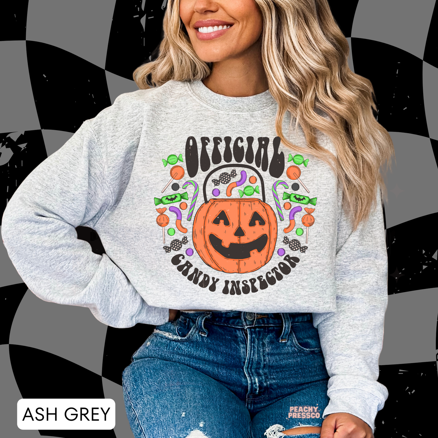 Official Candy Inspector Halloween Shirt – Cute Pumpkin Trick or Treat Sweatshirt, Apparel