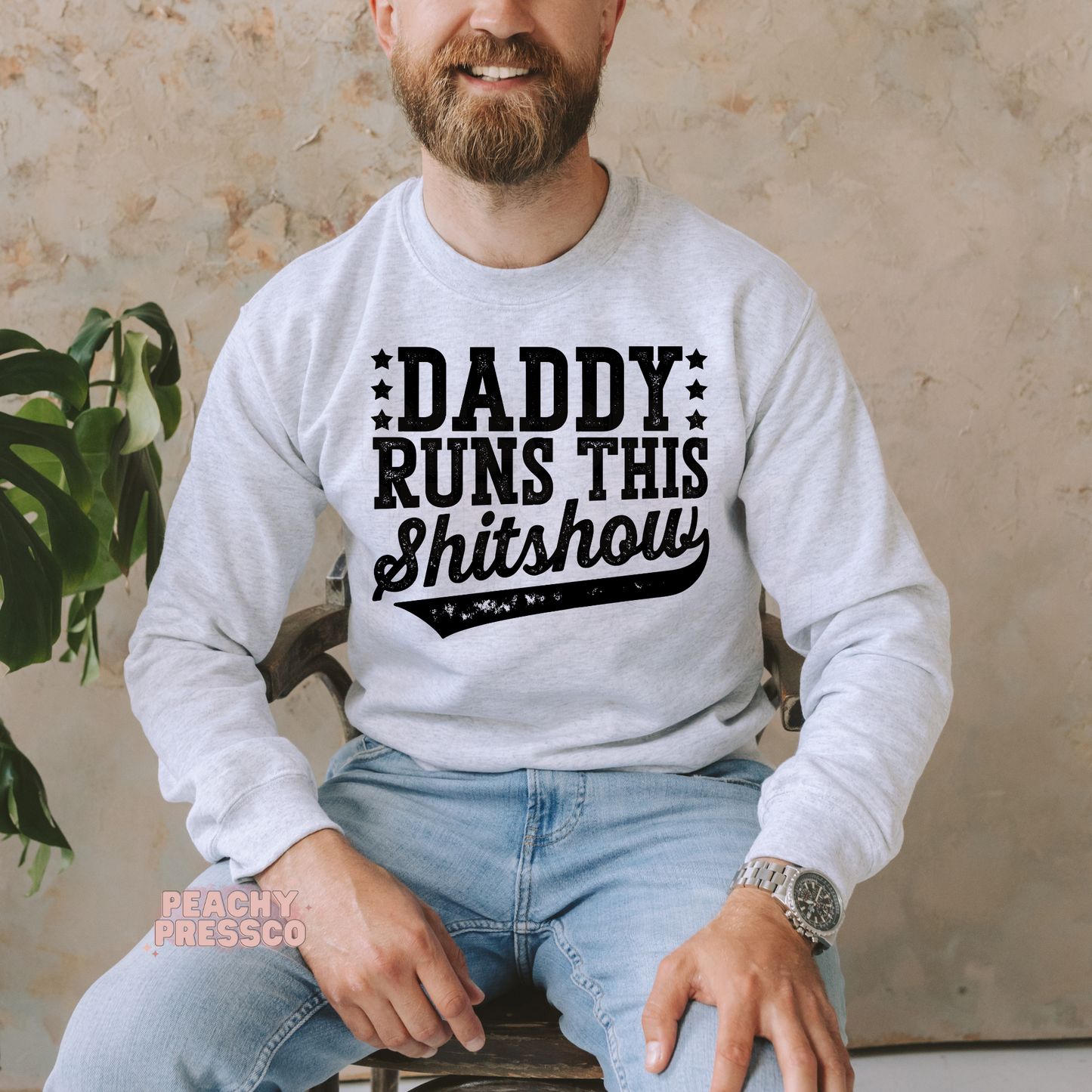 Daddy Runs This Shitshow Apparel – Funny Chaos Coordinator Sweatshirt