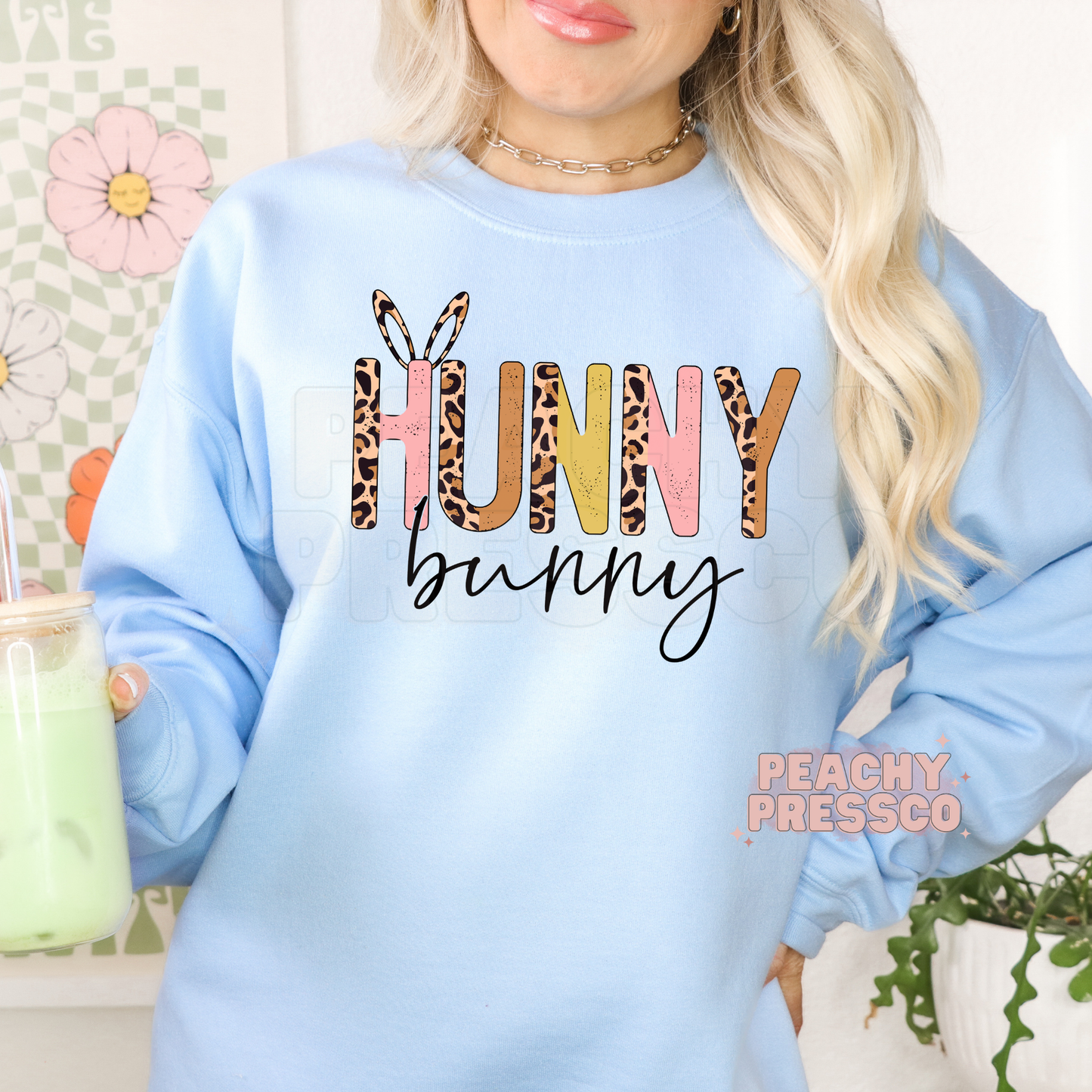 Hunny Bunny Leopard Print Easter T-Shirt – Cute Spring Bunny Apparel