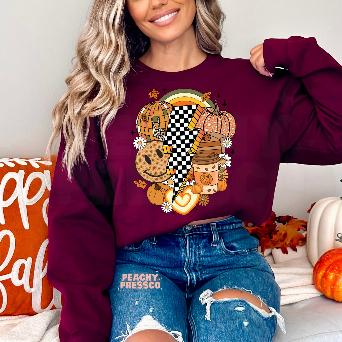Fall Lightning Bolt Sweatshirt – Fall Aesthetic Apparel
