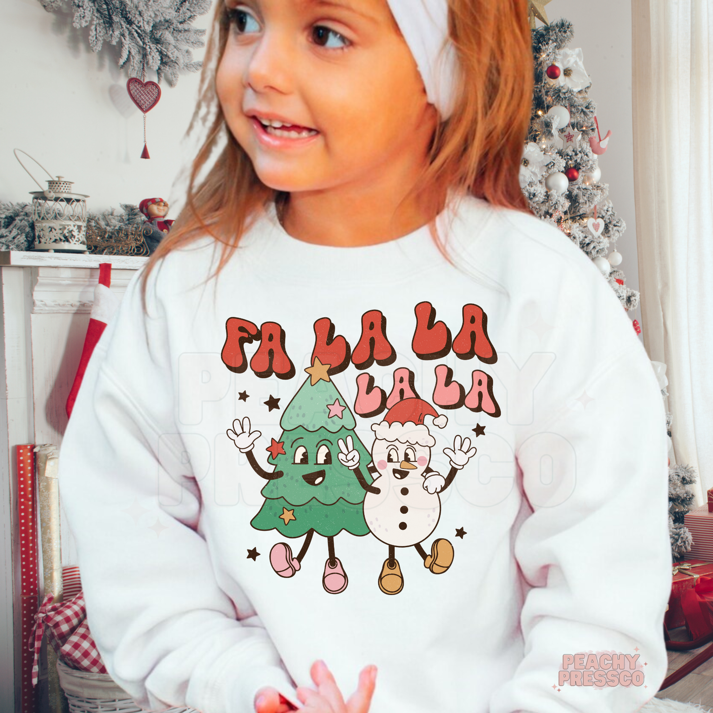 Fa La La La Christmas Kids Sweatshirt – Festive Holiday Apparel