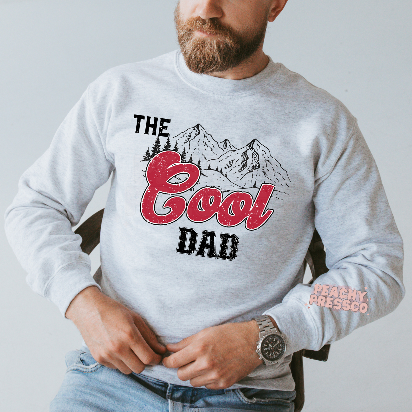 The Cool Dad Hoodie – Retro Mountain Graphic Father’s Day Sweatshirt