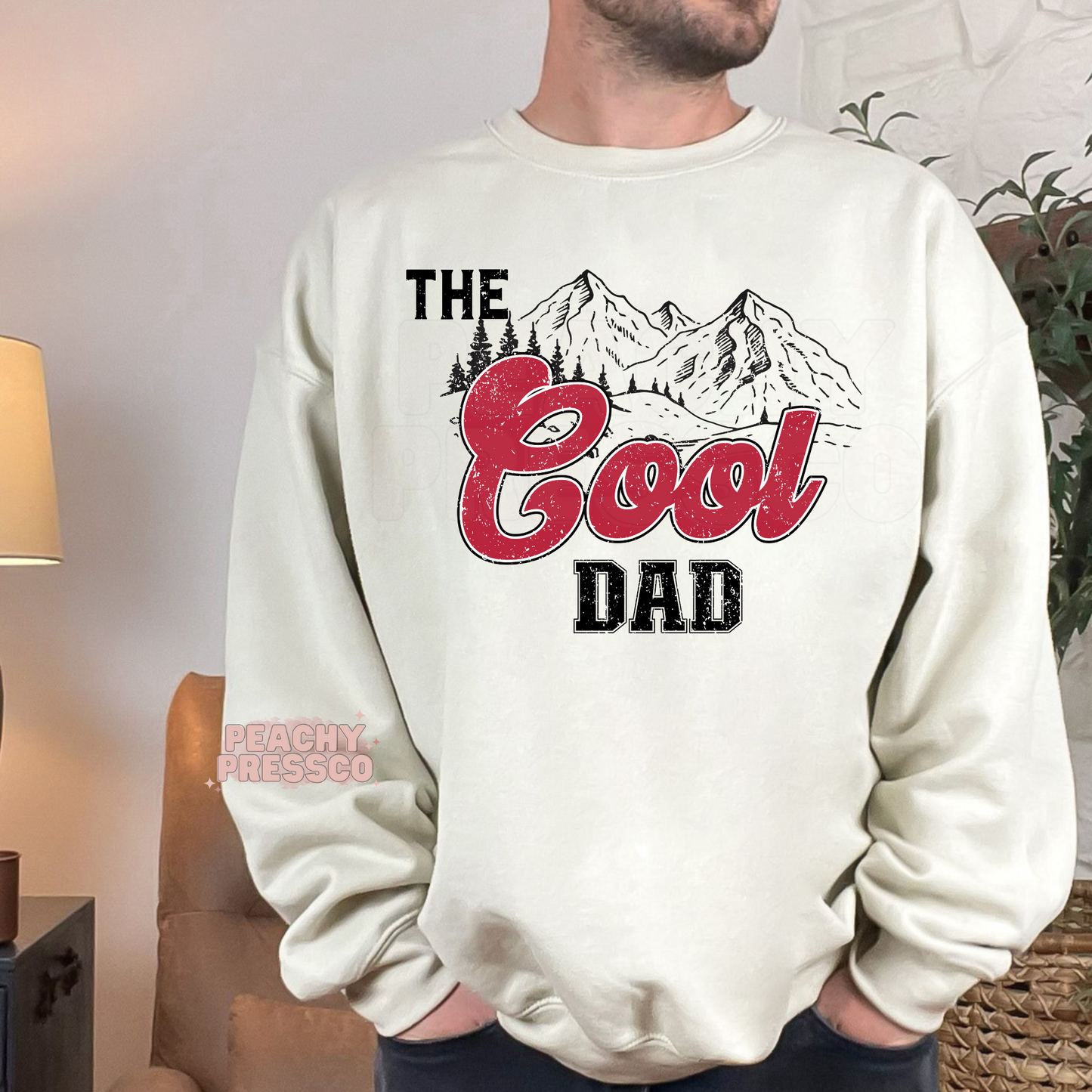 The Cool Dad Hoodie – Retro Mountain Graphic Father’s Day Sweatshirt
