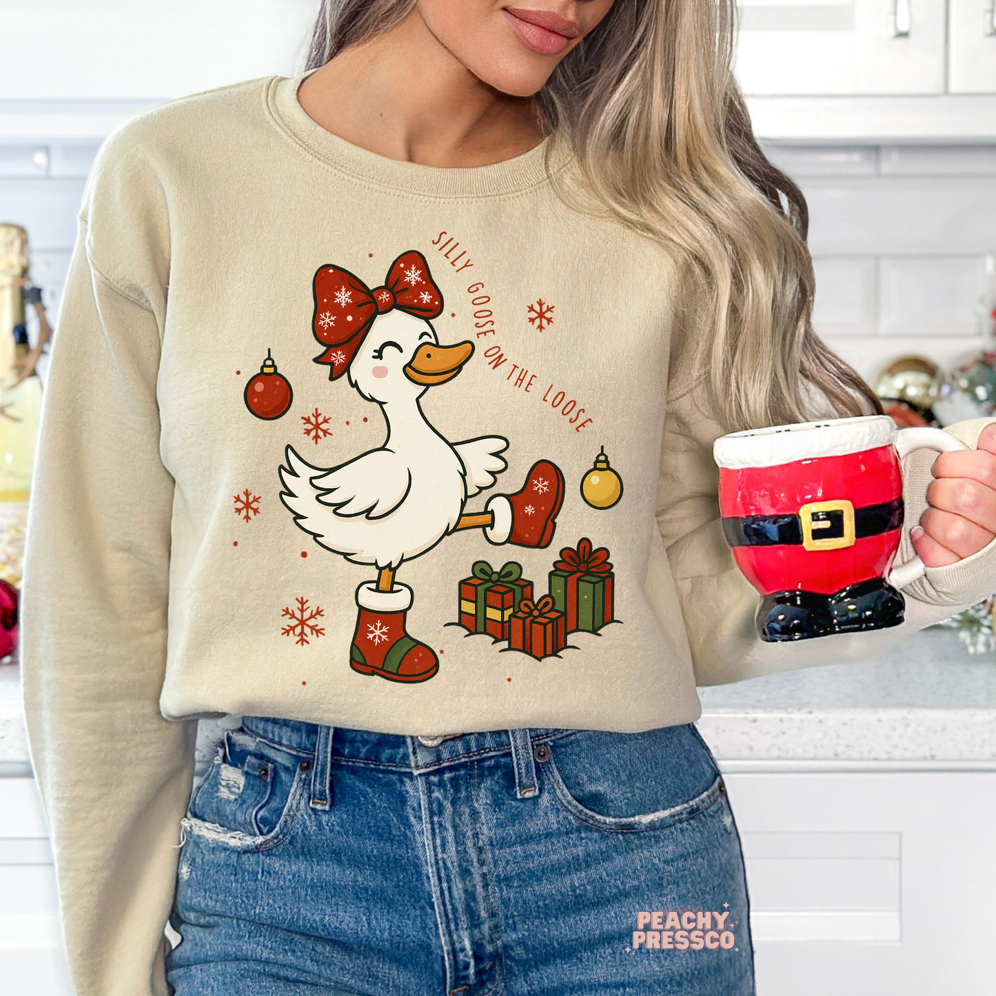 Silly Goose on the Loose Christmas Shirt – Funny Holiday Apparel