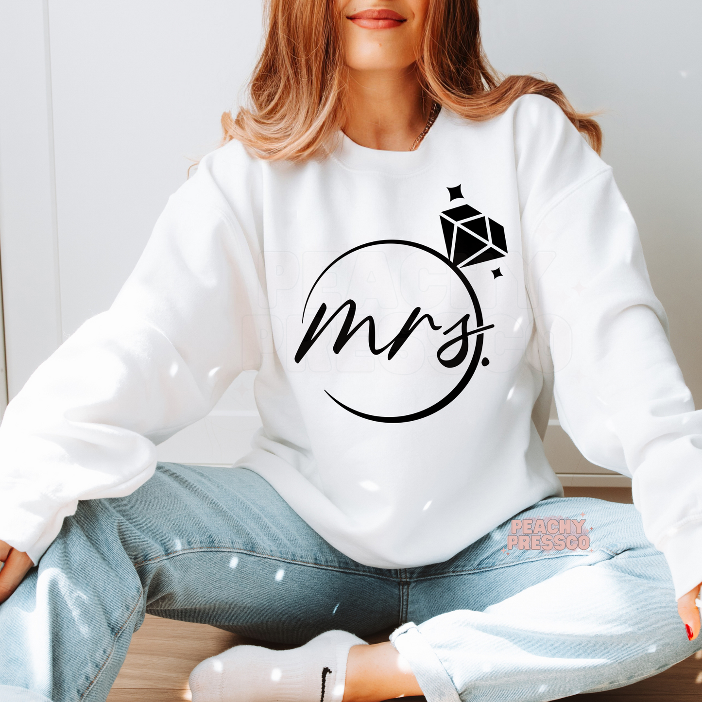 Mrs. Diamond Ring Sweatshirt – Bridal Crewneck