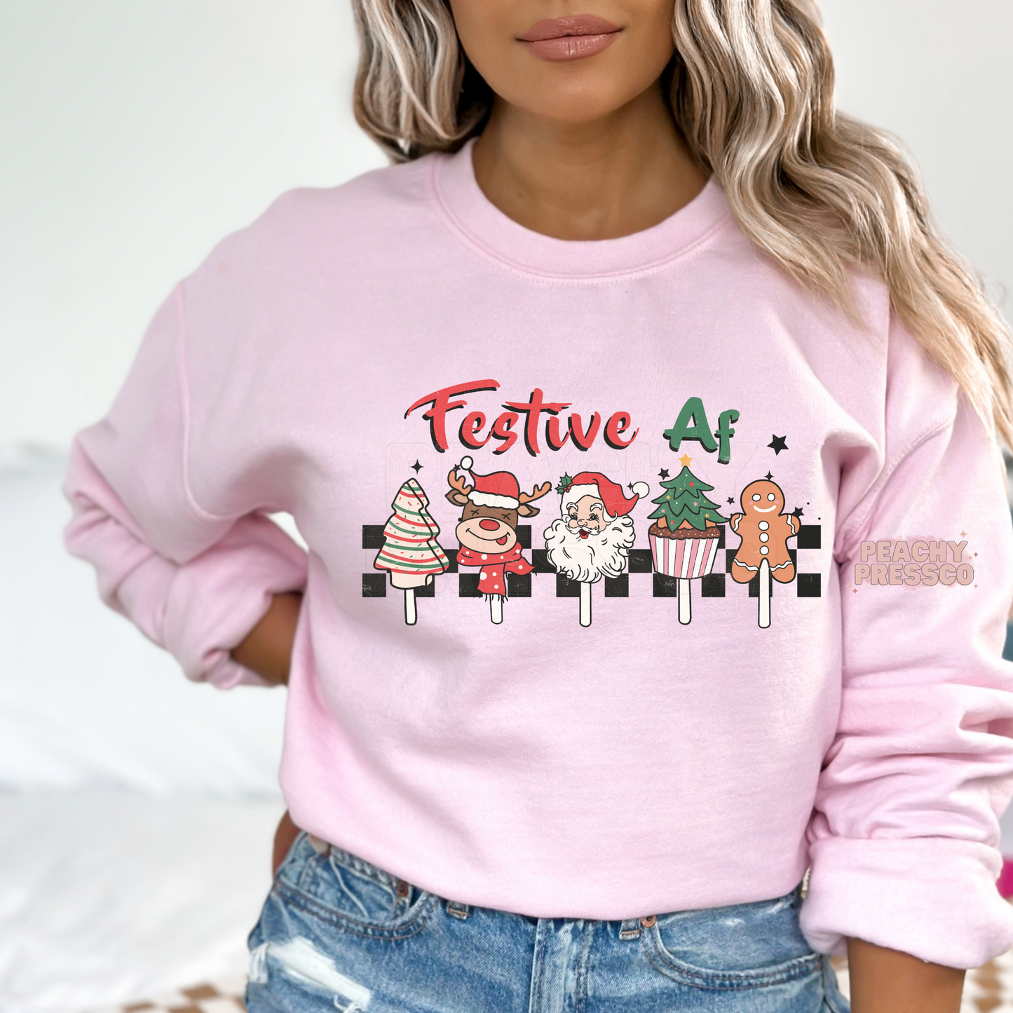 Festive AF Holiday Pops T-Shirt – Cute Christmas Character Design Apparel