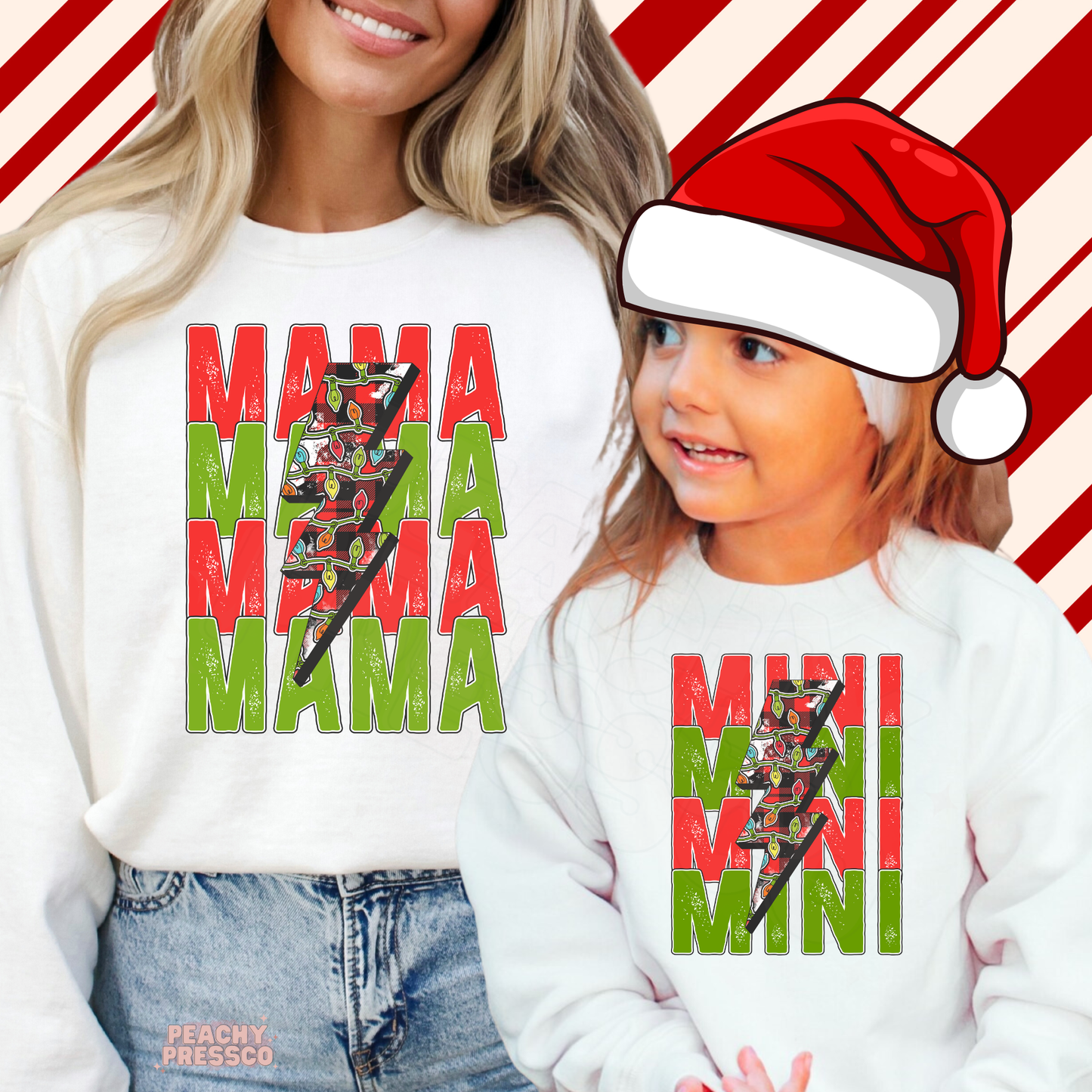Mama & Mini Christmas Sweatshirt Set | Matching Holiday Outfits for Moms and Kids, Apparel