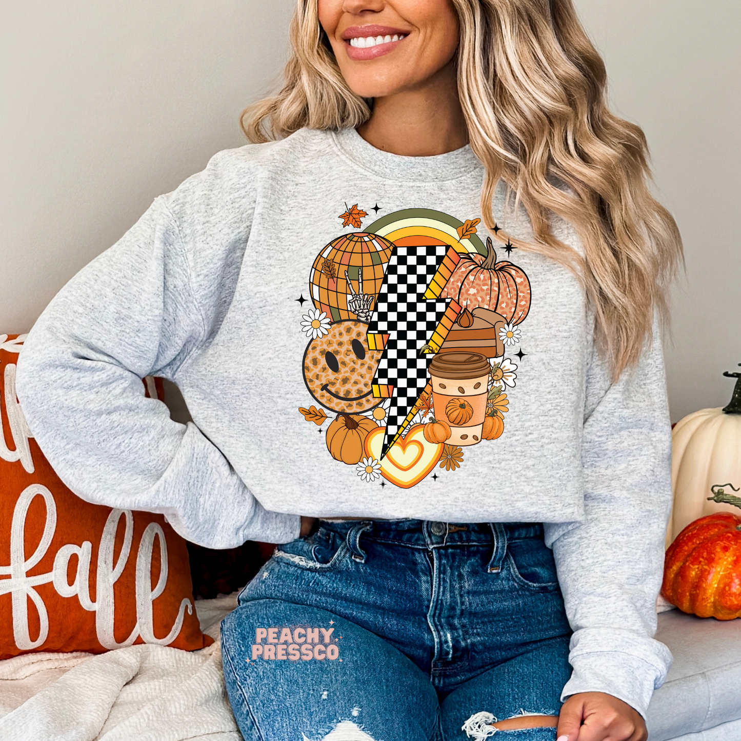 Fall Lightning Bolt Sweatshirt – Fall Aesthetic Apparel