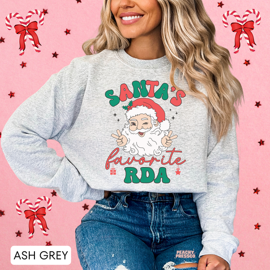 Santa’s Favorite RDA Christmas Sweatshirt – Holiday Apparel