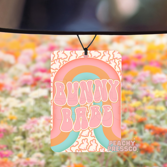 Retro Bunny Babe Air Freshener – Cute Car Accessory