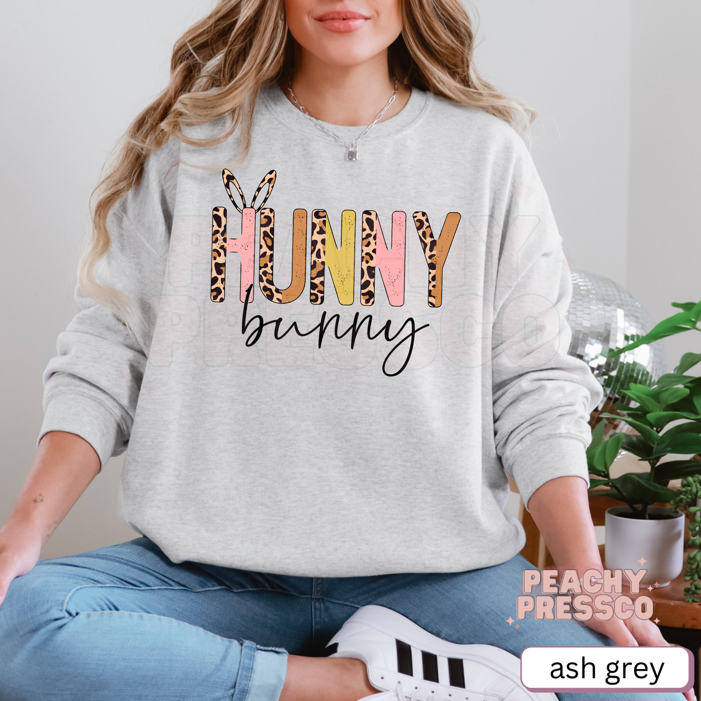 Hunny Bunny Leopard Print Easter T-Shirt – Cute Spring Bunny Apparel