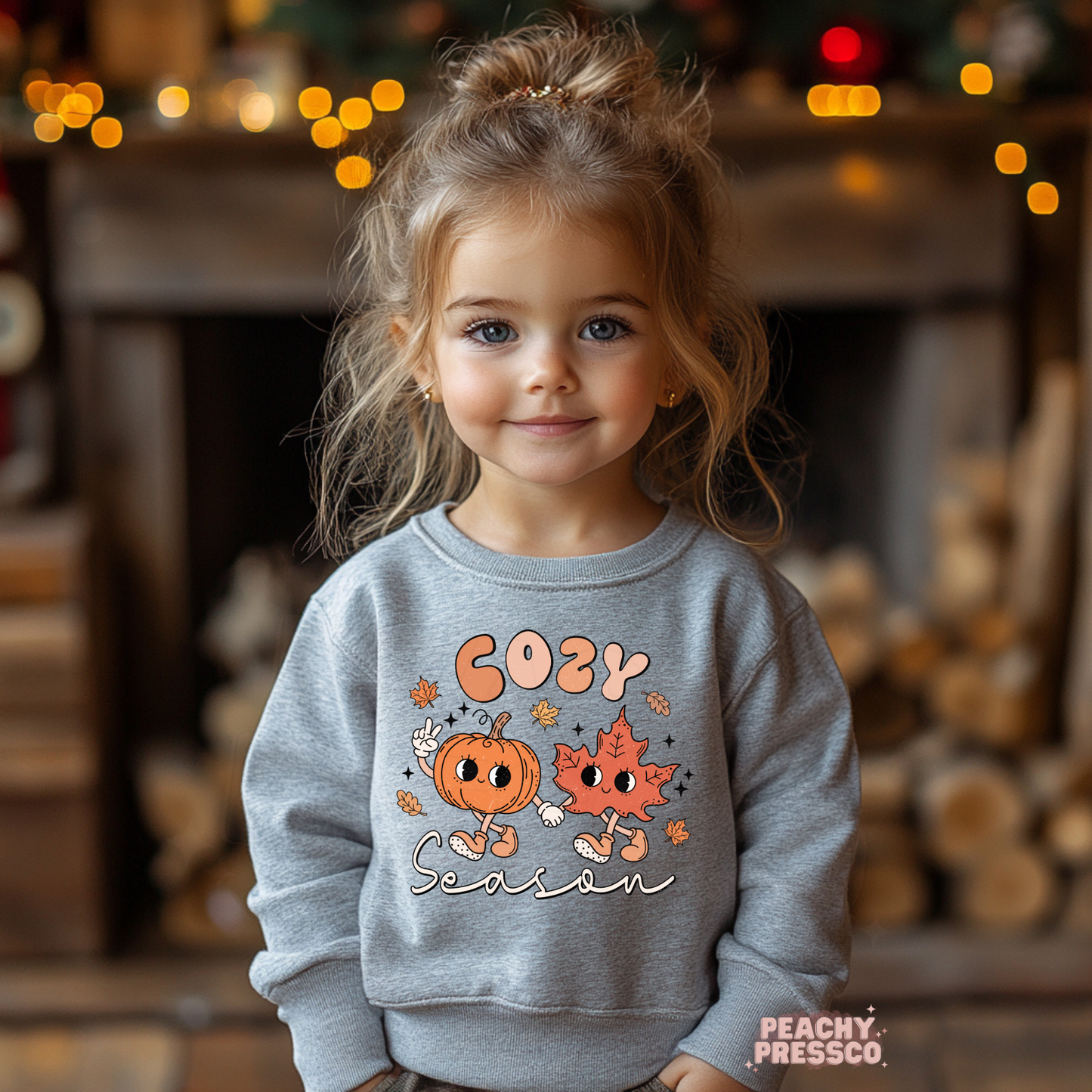 Cozy Season Pumpkin & Leaf Kids Apparel