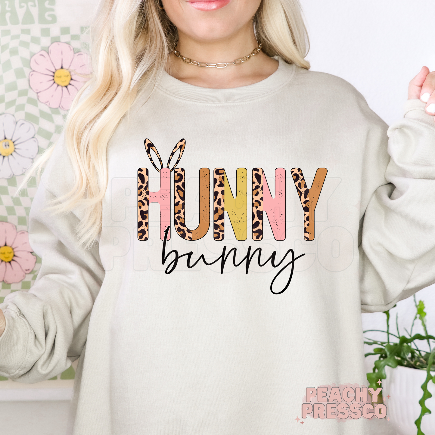 Hunny Bunny Leopard Print Easter T-Shirt – Cute Spring Bunny Apparel