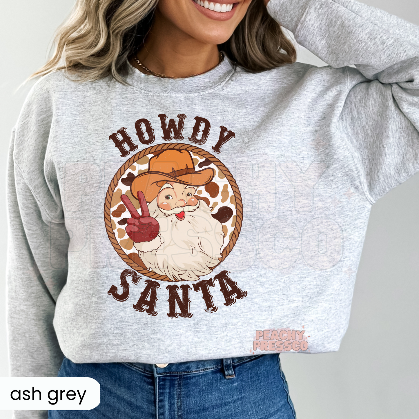 Western Howdy Santa Christmas Shirt – Cowboy Santa Holiday Apparel