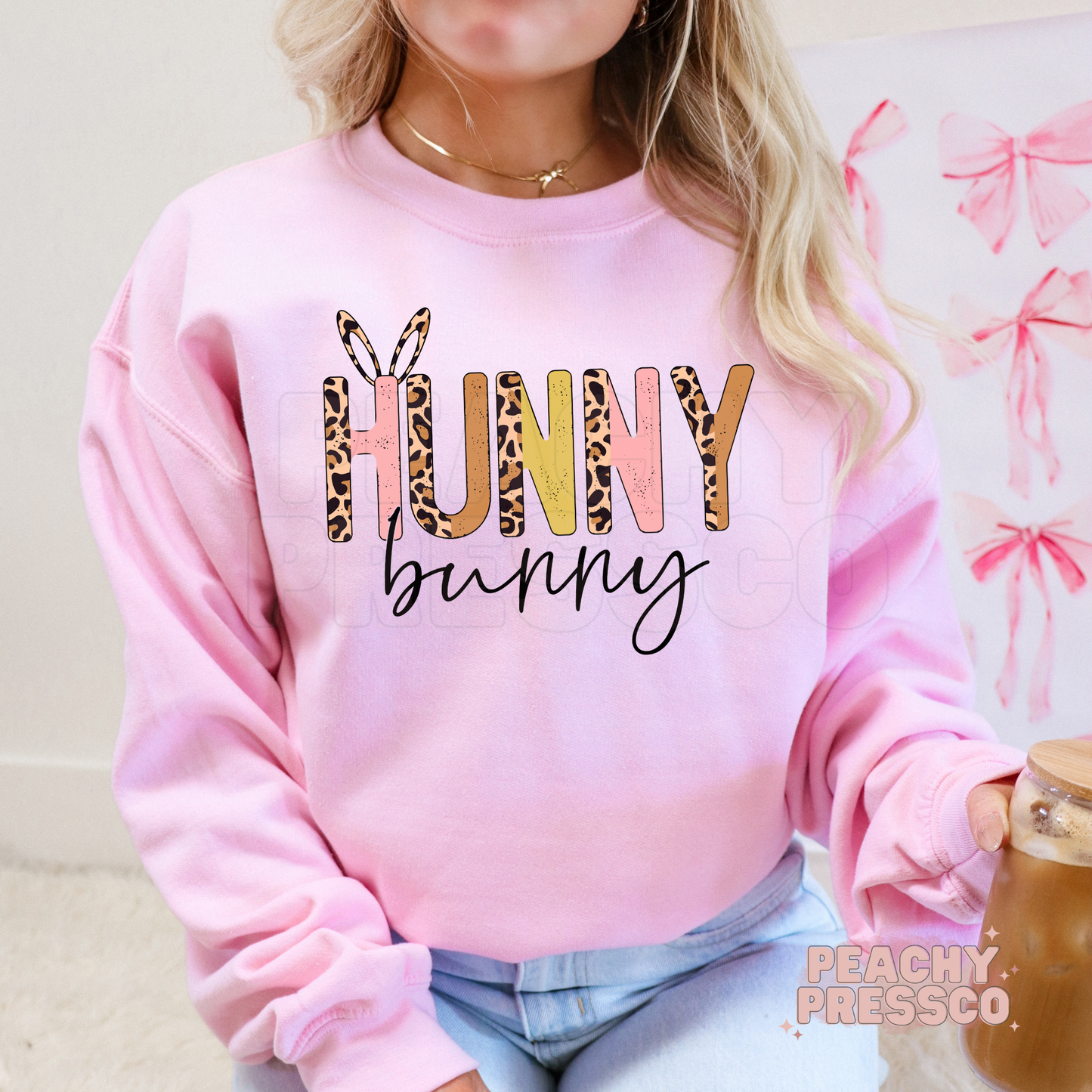 Hunny Bunny Leopard Print Easter T-Shirt – Cute Spring Bunny Apparel