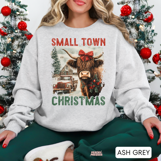 Small Town Christmas Shirt – Rustic Vibes, Holiday Apparel
