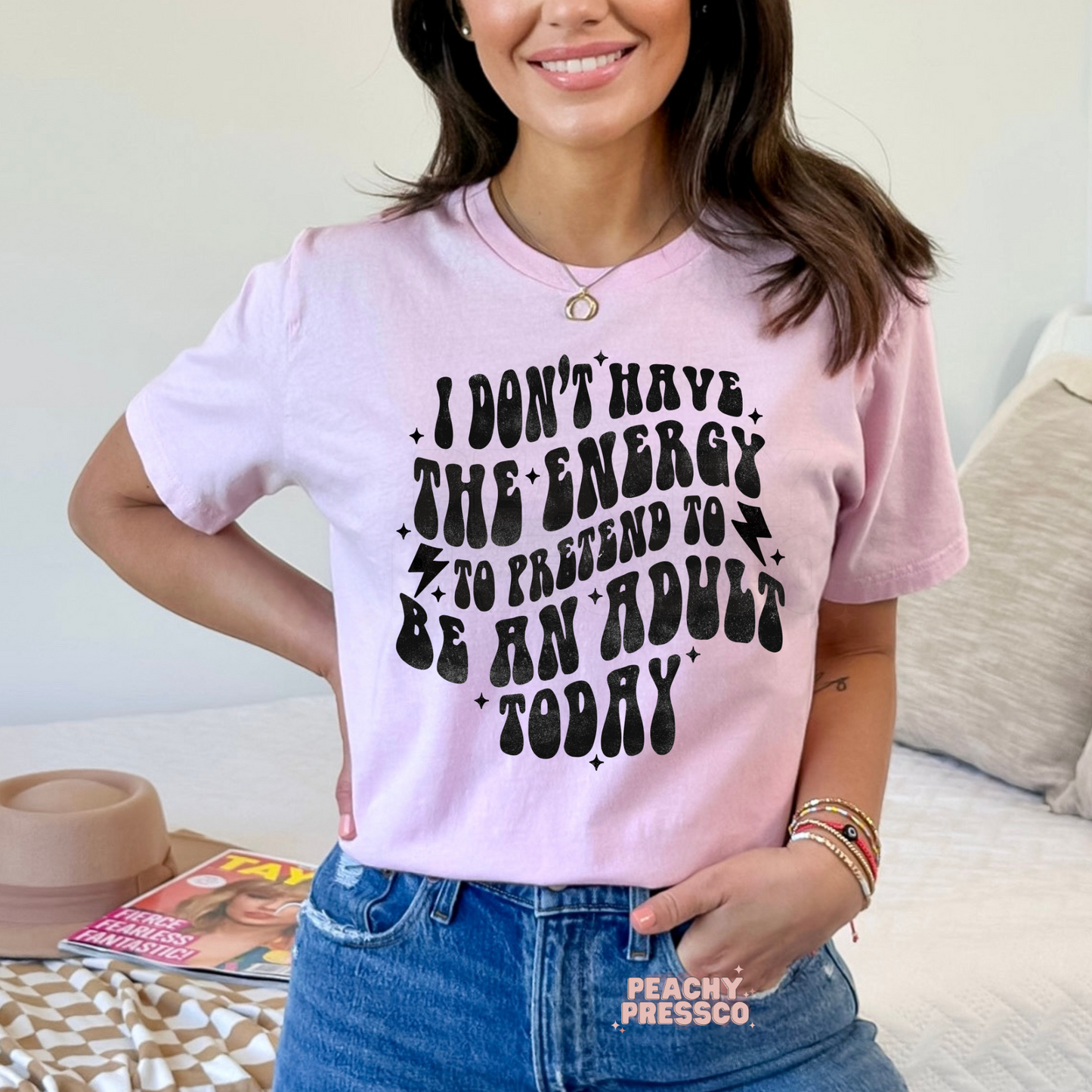 Funny Adulting Sweatshirt – No Energy to Pretend to Be an Adult Today