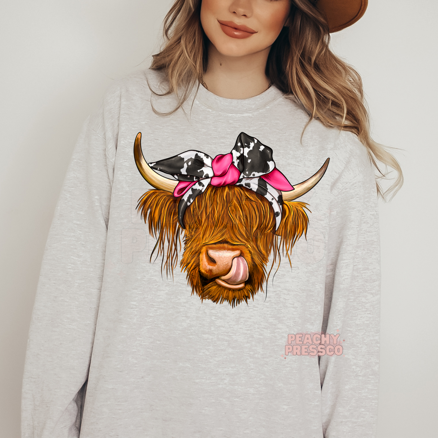 Highland Cow Bandana Tee – Cute Country Cow Apparel