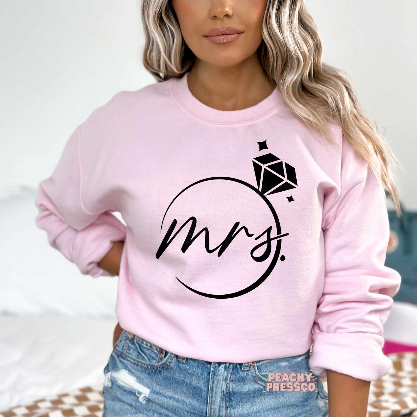 Mrs. Diamond Ring Sweatshirt – Bridal Crewneck
