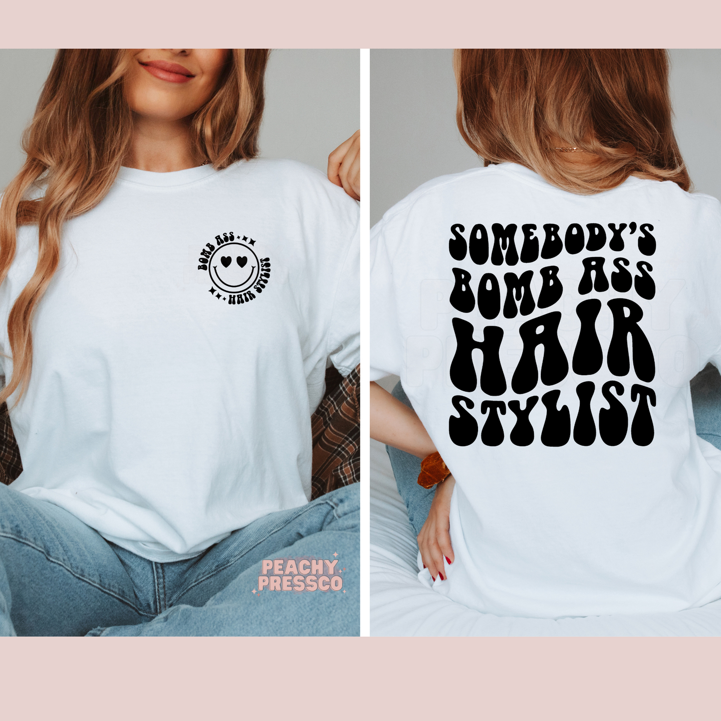 Somebody’s Bomb Ass Hair Stylist Shirt – Retro Funny Hairdresser Apparel