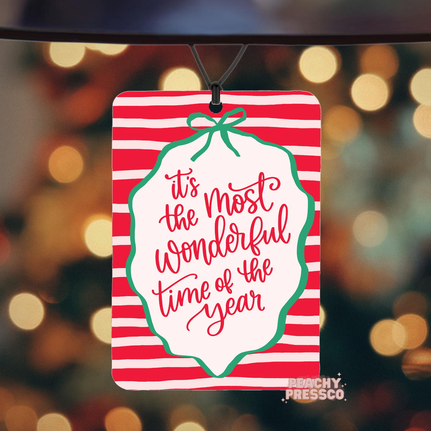 Most Wonderful Time Of The Year, Christmas - Car Air Freshener