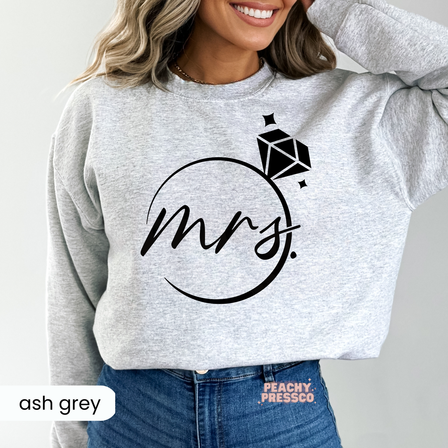 Mrs. Diamond Ring Sweatshirt – Bridal Crewneck