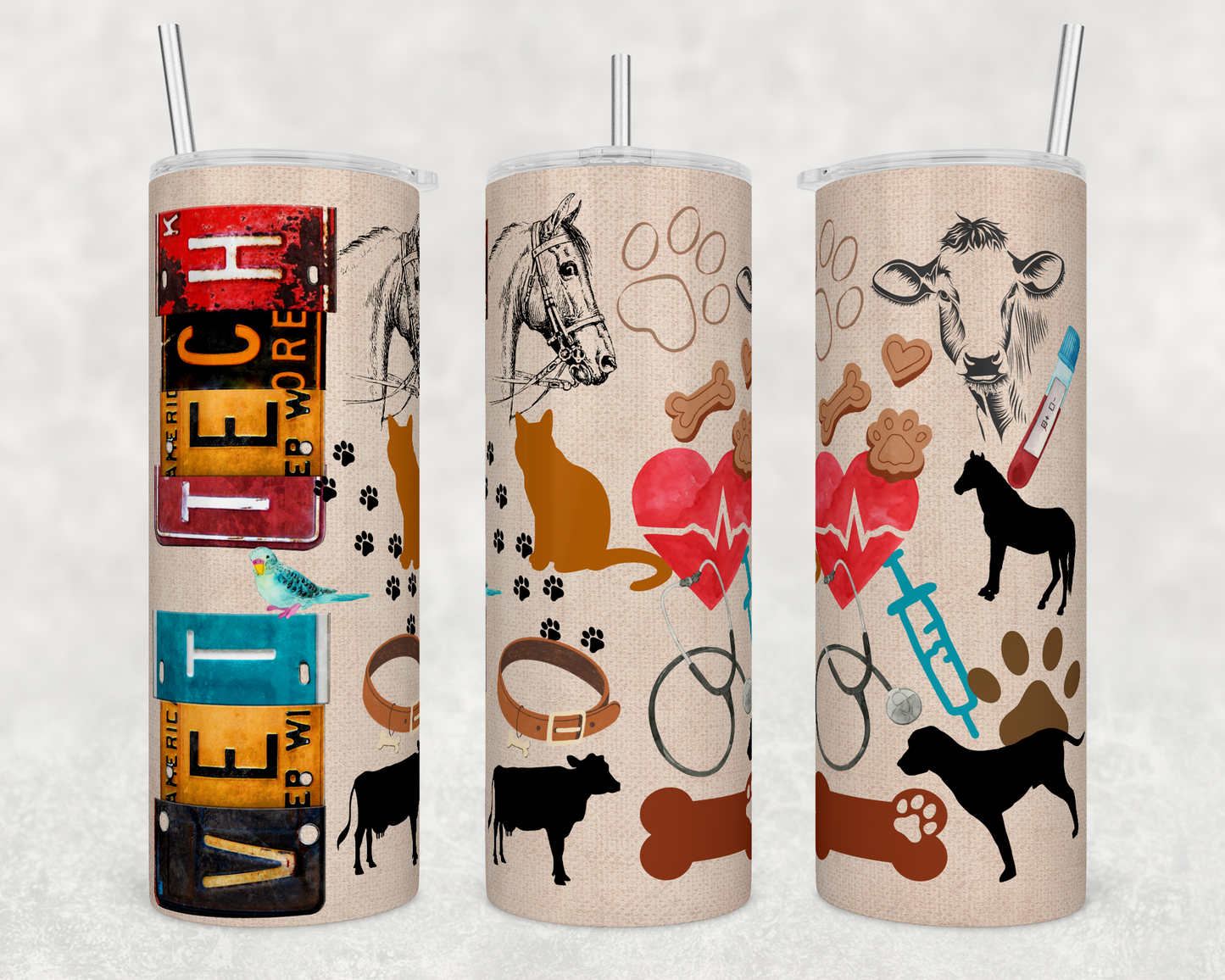 Vet Tech Tumbler – 20oz Animal Care Gift for Veterinary Workers
