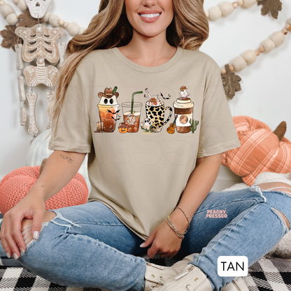 Cowboy Coffee Ghost Shirt – Western Coffee Lover Sweatshirt - Halloween, Country Apparel