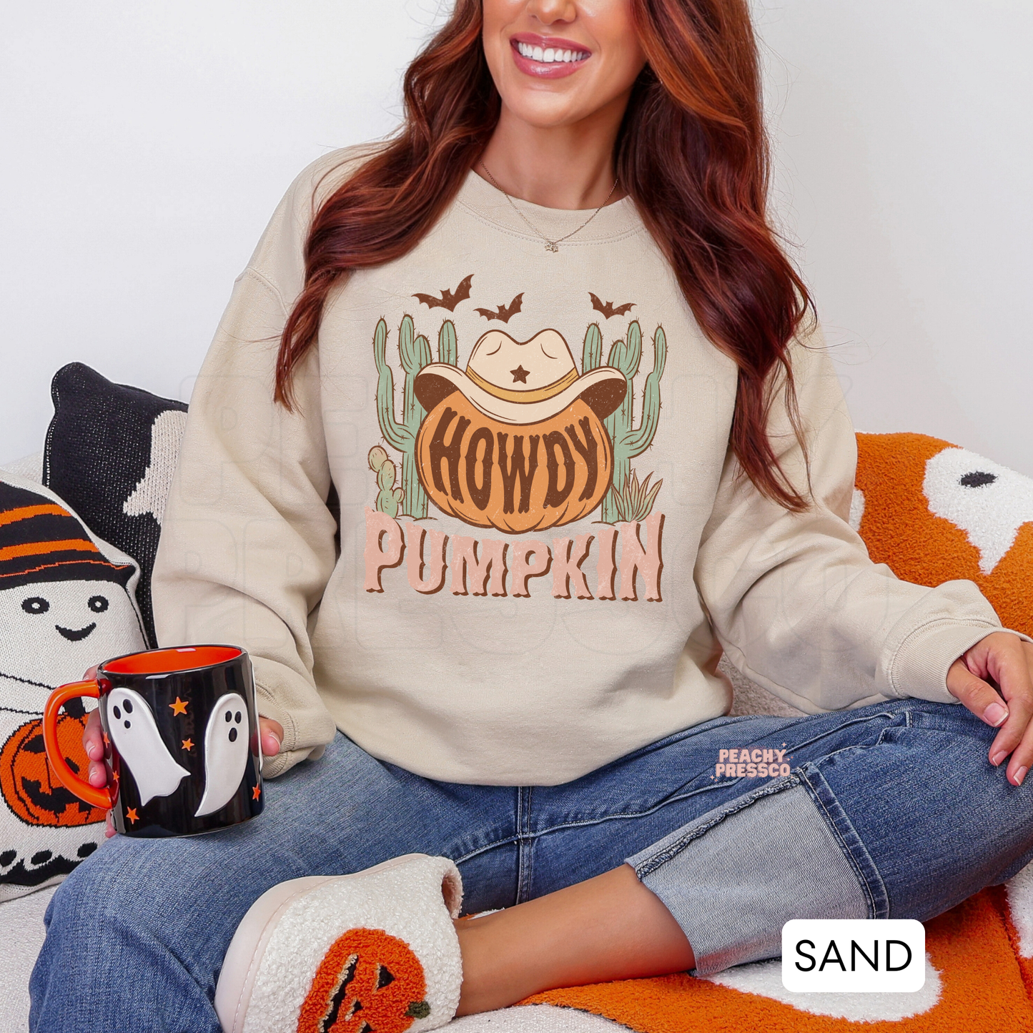 Howdy Pumpkin Western Halloween Shirt – Cowboy Hat Pumpkin, Country Apparel