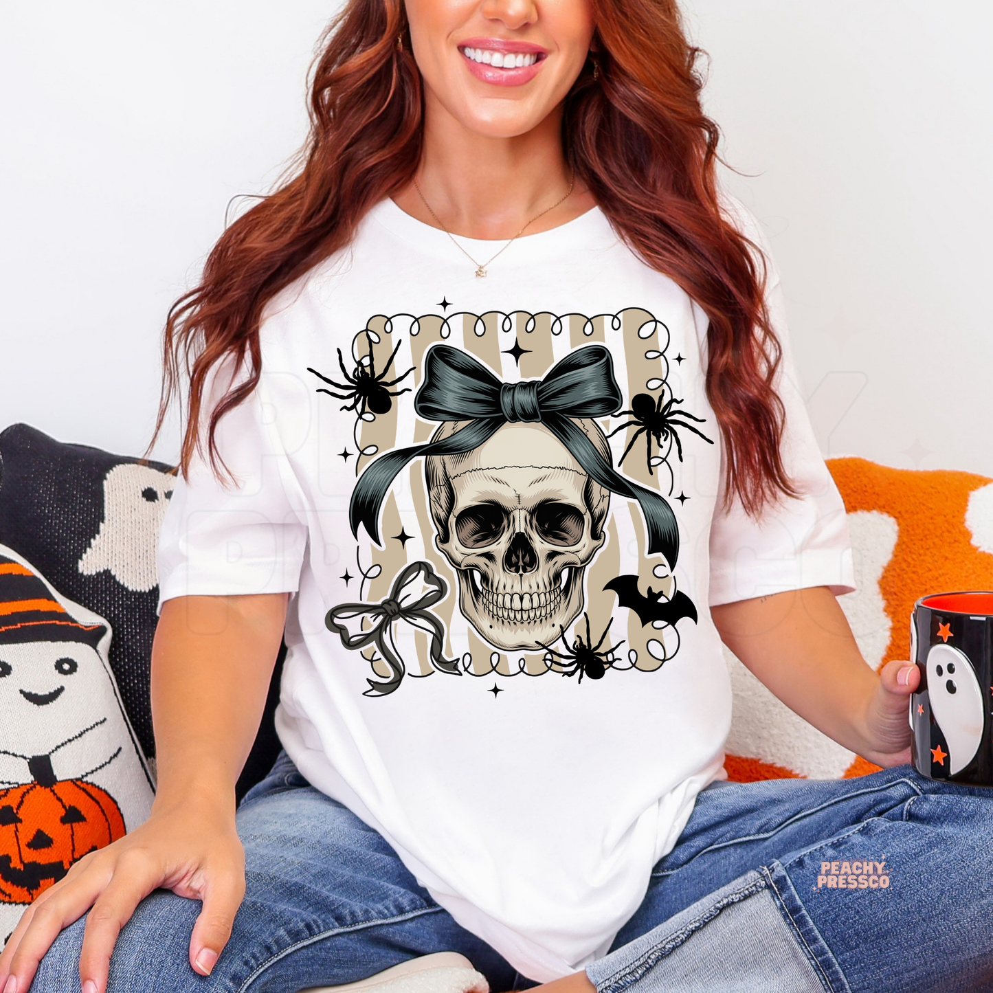 Cute Creepy Skull Shirt | Spooky Chic Halloween Aesthetic Apparel
