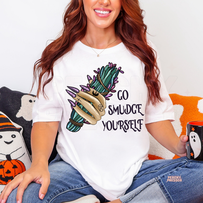 Go Smudge Yourself Shirt | Funny Witchy Vibes & Sassy Energy Apparel