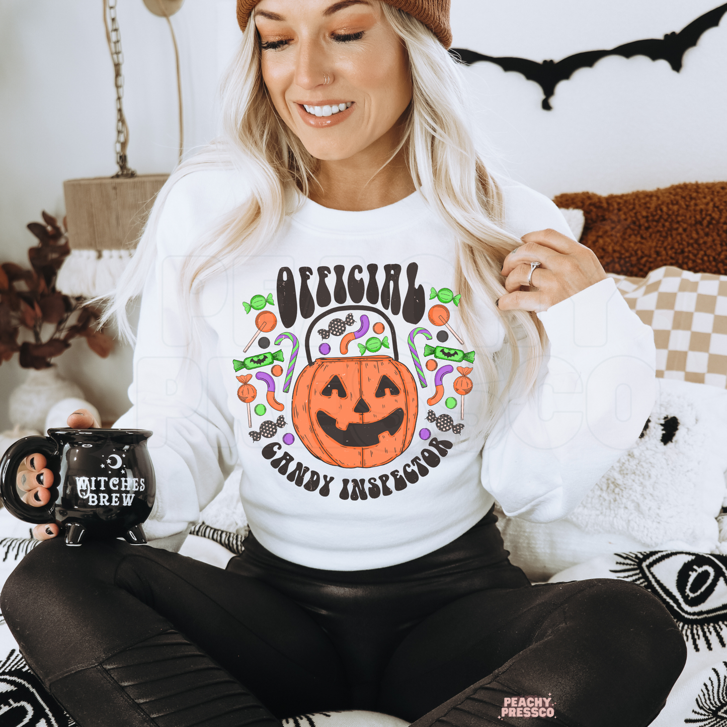Official Candy Inspector Halloween Shirt – Cute Pumpkin Trick or Treat Sweatshirt, Apparel