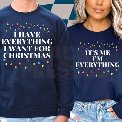 Christmas Lights Couple Shirts – Funny Matching Holiday Apparel
