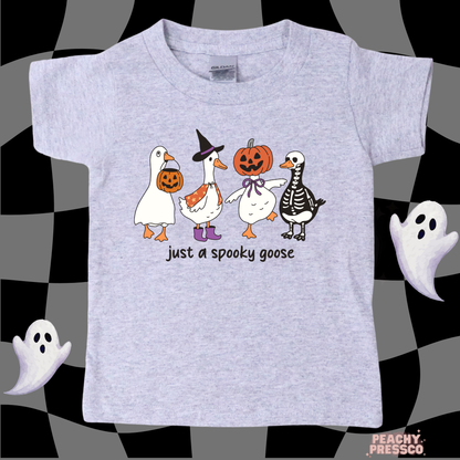 Just a Spooky Goose Halloween Tee – Funny & Adorable Halloween, Kids Apparel