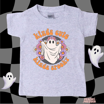 Kinda Cute Kinda Spooky Ghost Tee | Fun Halloween, Kids Apparel
