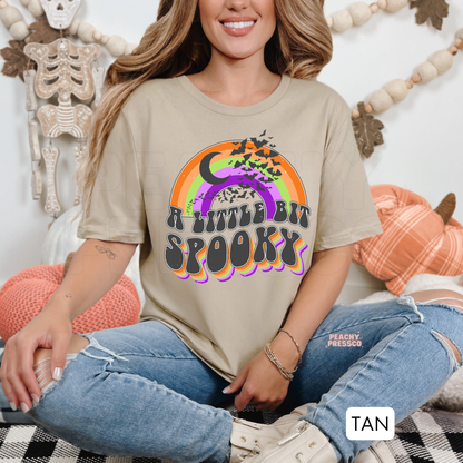 A Little Bit Spooky Retro Halloween Shirt | Cute Graphic Apparel