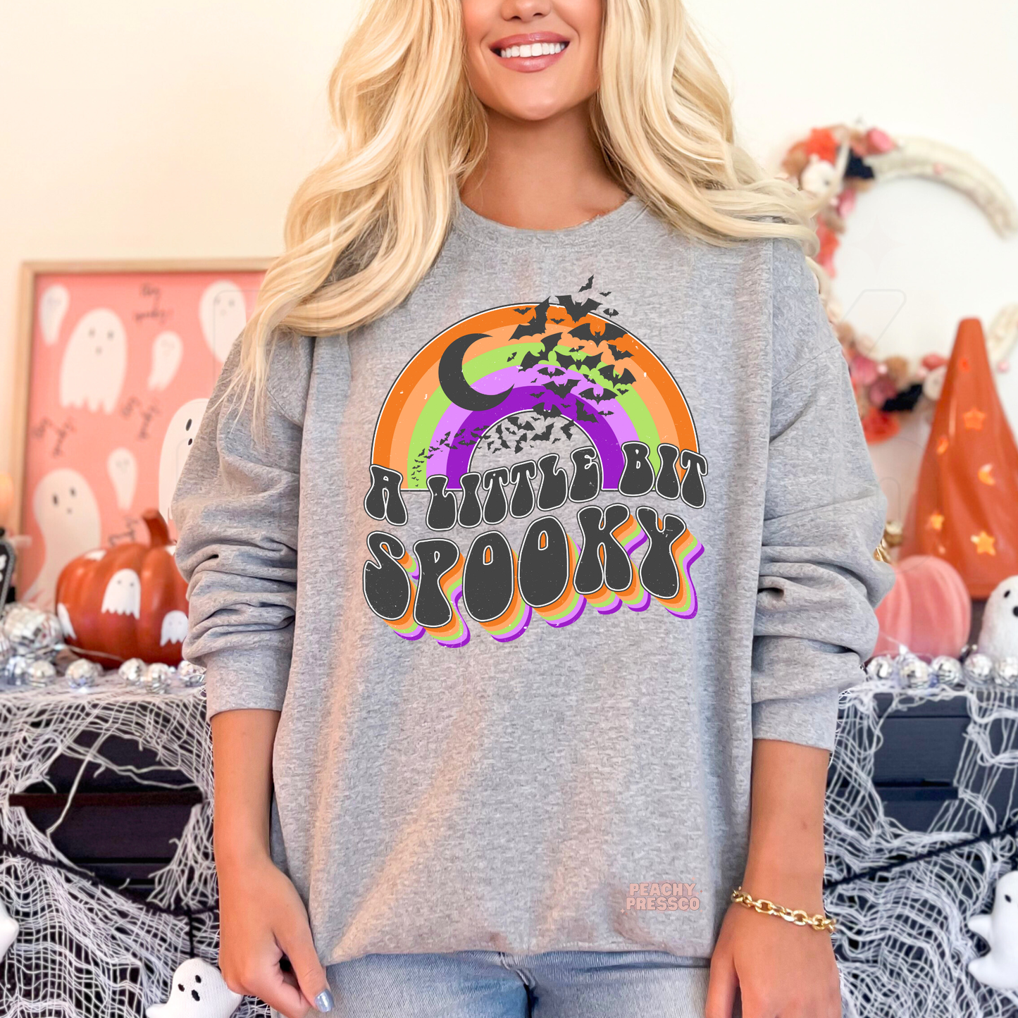 A Little Bit Spooky Retro Halloween Shirt | Cute Graphic Apparel