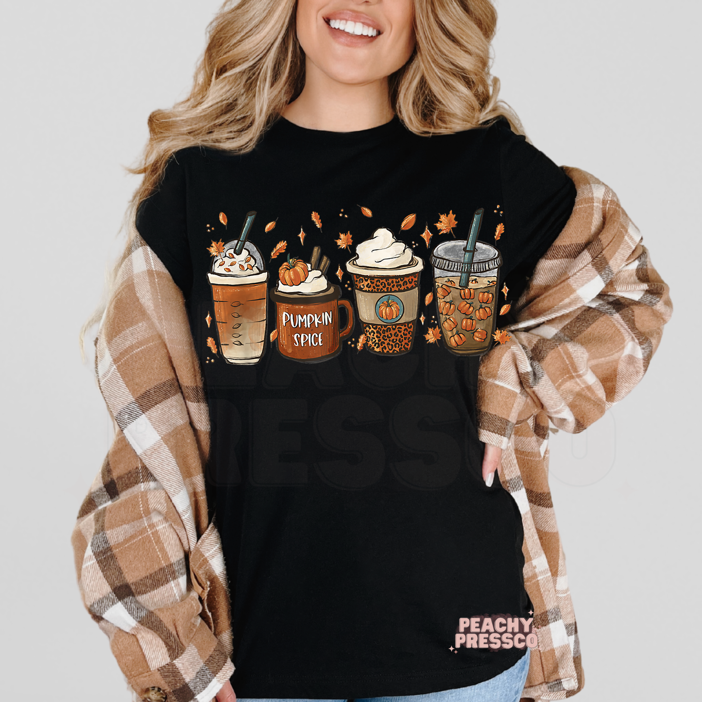 Pumpkin Spice Latte Sweatshirt – Fall Coffee Aesthetic Crewneck Apparel