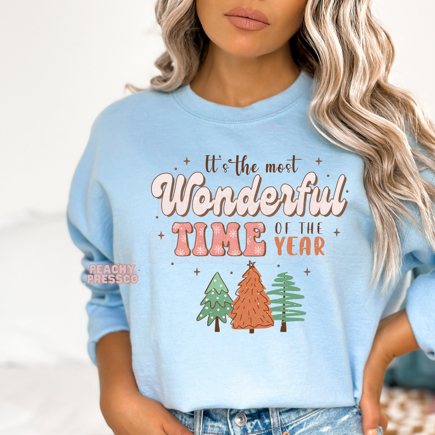Retro Christmas Tree Tee – Most Wonderful Time of the Year Holiday Apparel