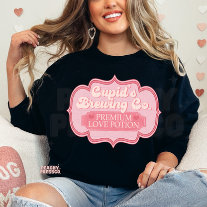 Cupid's Brewing Co. Premium Love Potion Valentine's Day T-Shirt – Cute & Romantic Apparel
